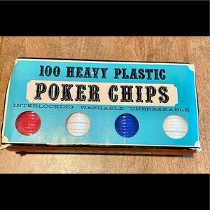 Crisloid Poker Chips 100 Heavy Plastic Chips
